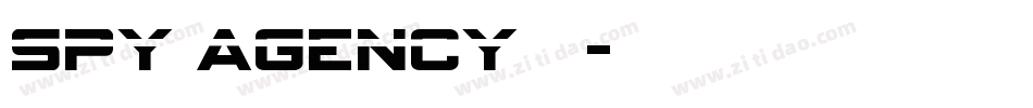 spy agency普通字体转换